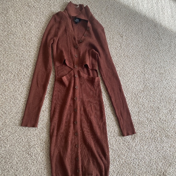 Derek Heart Dresses & Skirts - Derek Heart Women’s Long Sleeve Brown Dress Size XL